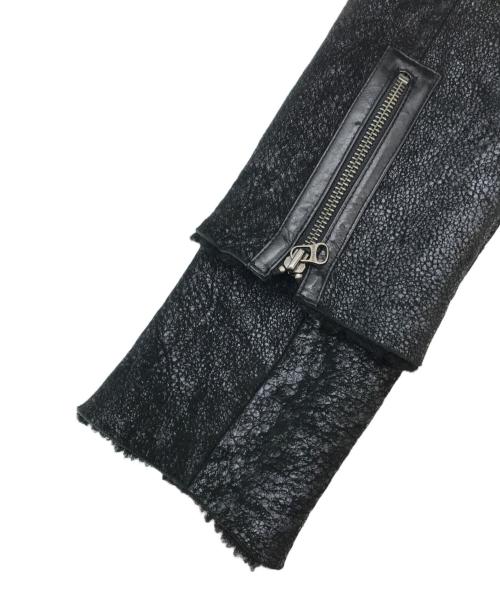 Zadig&Voltaire（ザディグエヴォルテール）Zadig&Voltaire (ザディグエヴォルテール) ムートンジャケット ブラック サイズ:Sの古着・服飾アイテム