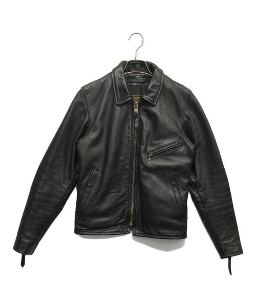 VANSON（バンソン）VANSON (バンソン) シングルライダースジャケット ブラック サイズ:32の古着・服飾アイテム