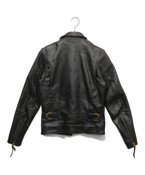 VANSON（バンソン）VANSON (バンソン) シングルライダースジャケット ブラック サイズ:32の古着・服飾アイテム