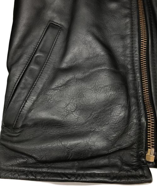 VANSON（バンソン）VANSON (バンソン) シングルライダースジャケット ブラック サイズ:32の古着・服飾アイテム