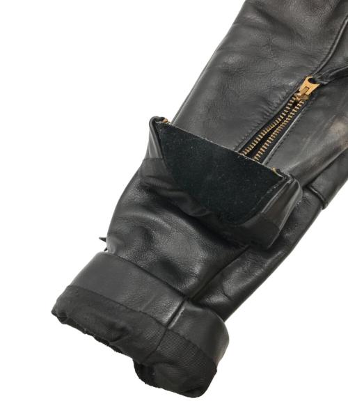 VANSON（バンソン）VANSON (バンソン) シングルライダースジャケット ブラック サイズ:32の古着・服飾アイテム
