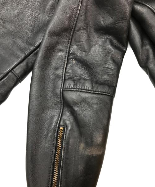VANSON（バンソン）VANSON (バンソン) シングルライダースジャケット ブラック サイズ:32の古着・服飾アイテム