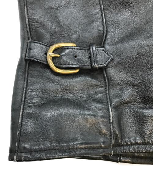 VANSON（バンソン）VANSON (バンソン) シングルライダースジャケット ブラック サイズ:32の古着・服飾アイテム