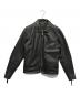 VANSON（バンソン）の古着「シングルライダースジャケット」｜ブラック