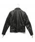 VANSON (バンソン) シングルライダースジャケット ブラック サイズ:32：22000円