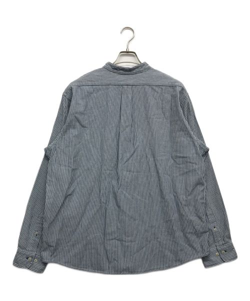 BROOKS BROTHERS（ブルックスブラザーズ）BROOKS BROTHERS (ブルックスブラザーズ) ノーカラーシャツ ブルー サイズ:XLの古着・服飾アイテム