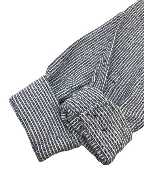 BROOKS BROTHERS（ブルックスブラザーズ）BROOKS BROTHERS (ブルックスブラザーズ) ノーカラーシャツ ブルー サイズ:XLの古着・服飾アイテム