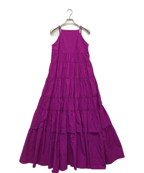 UN3D.（アンスリード）UN3D. (アンスリード) ティアードキャミワンピース パープル サイズ:36の古着・服飾アイテム