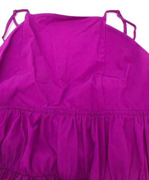 UN3D.（アンスリード）UN3D. (アンスリード) ティアードキャミワンピース パープル サイズ:36の古着・服飾アイテム