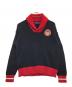 POLO RALPH LAUREN（ポロ・ラルフローレン）の古着「カラーブロックコットンショール セーター」｜レッド×ネイビー