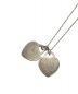Tiffany & Co. (ティファニー) リターントゥダブルハートトネックレス シルバー：12000円