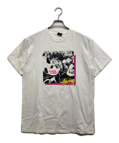 stussy（ステューシー）stussy (ステューシー) プリントTシャツ ホワイト サイズ:Mの古着・服飾アイテム