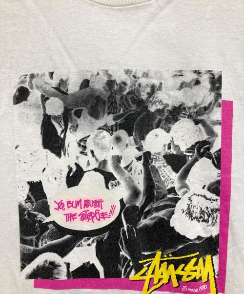 stussy（ステューシー）stussy (ステューシー) プリントTシャツ ホワイト サイズ:Mの古着・服飾アイテム