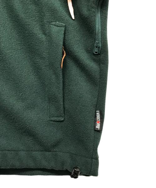 angler house（アングラーズハウス）angler house (アングラーズハウス) Gore-Tex Window stopper fleece jacket グリーン サイズ:Mの古着・服飾アイテム