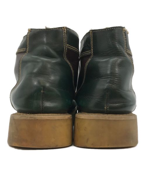 GEORGE COX（ジョージコックス）GEORGE COX (ジョージコックス) ラバーソールブーツ グリーン サイズ:UK8の古着・服飾アイテム