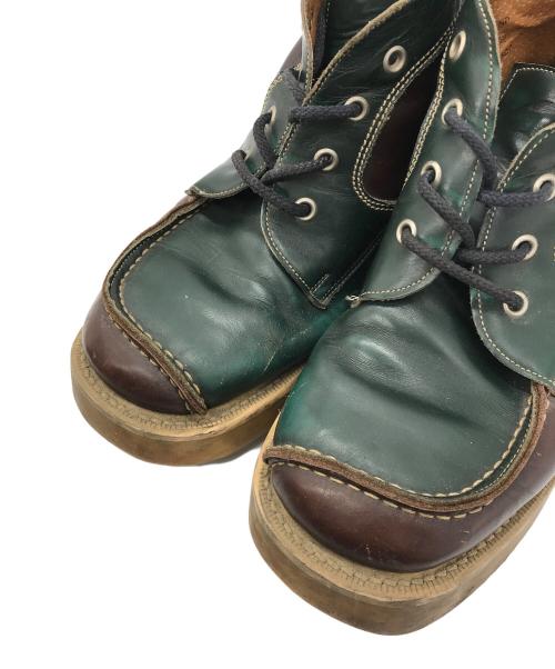 GEORGE COX（ジョージコックス）GEORGE COX (ジョージコックス) ラバーソールブーツ グリーン サイズ:UK8の古着・服飾アイテム