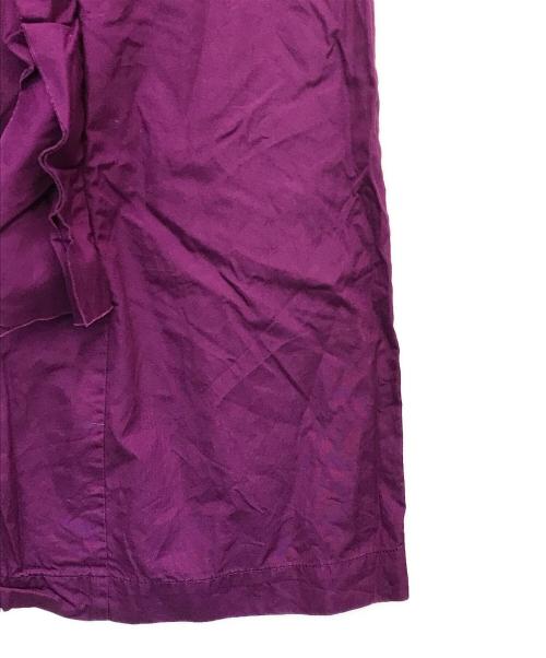 tricot COMME des GARCONS（トリココムデギャルソン）tricot COMME des GARCONS (トリココムデギャルソン) フリルアウトシームデザインノースリーブワンピース パープル サイズ:Mの古着・服飾アイテム