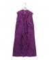 tricot COMME des GARCONS（トリココムデギャルソン）の古着「フリルアウトシームデザインノースリーブワンピース」｜パープル