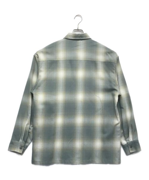 CalTop（キャルトップ）CalTop (キャルトップ) オンブレチェックシャツ グレー サイズ:Mの古着・服飾アイテム