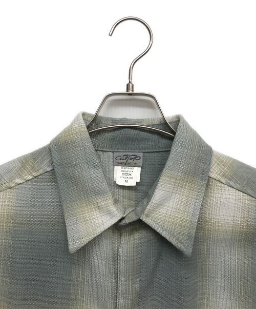 CalTop（キャルトップ）CalTop (キャルトップ) オンブレチェックシャツ グレー サイズ:Mの古着・服飾アイテム