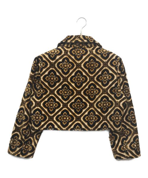 ETRO（エトロ）ETRO (エトロ) Velvet cropped jacket ベージュ サイズ:44の古着・服飾アイテム