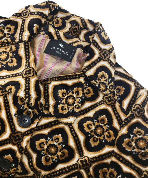ETRO（エトロ）ETRO (エトロ) Velvet cropped jacket ベージュ サイズ:44の古着・服飾アイテム