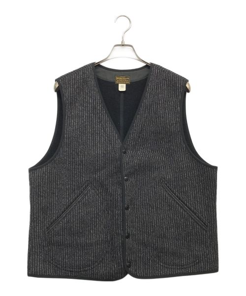 RRL（ダブルアールエル）RRL (ダブルアールエル) ウールコットンベスト グレー サイズ:XLの古着・服飾アイテム
