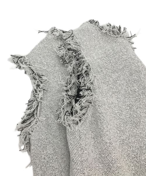 maison de dolce（メゾンドドルチェ）maison de dolce (メゾンドドルチェ) ツイードノースリーブワンピース グレー サイズ:Fの古着・服飾アイテム