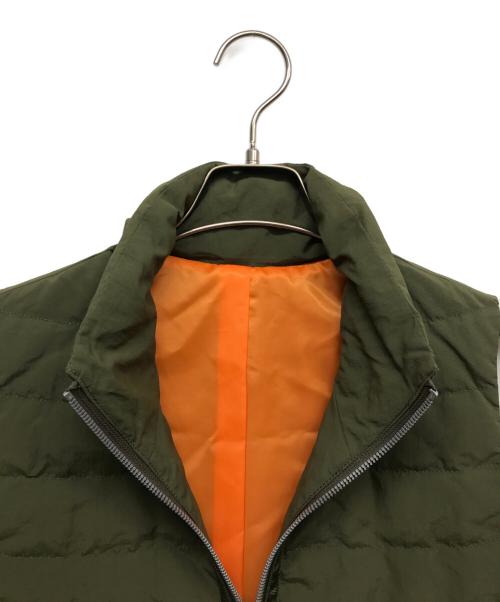 adagietto（アダージェット）ADAGIETTO (アダージェット) ダウンベスト オリーブ サイズ:Mの古着・服飾アイテム