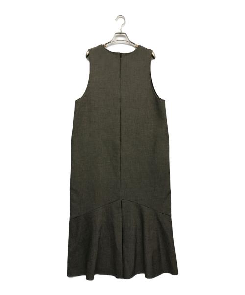 MOGA（モガ）MOGA (モガ) PL/VIツイル二重織マーメイドワンピース グレー サイズ:2の古着・服飾アイテム