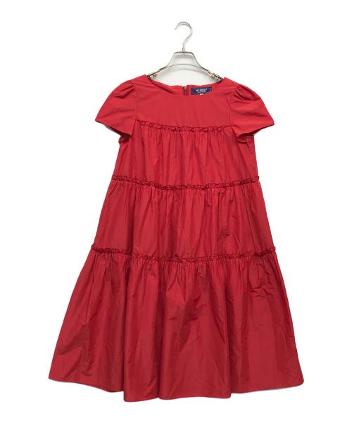 M'S GRACY（エムズグレイシー）M'S GRACY (エムズグレイシー) ティアードワンピース レッド サイズ:40の古着・服飾アイテム