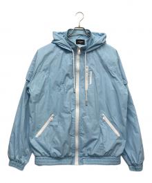 Unknown london（アンノウンロンドン）の古着「RIPSTOP NYLON JACKET」｜スカイブルー