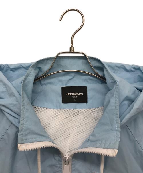 Unknown london（アンノウンロンドン）Unknown london (アンノウンロンドン) RIPSTOP NYLON JACKET スカイブルー サイズ:XLの古着・服飾アイテム