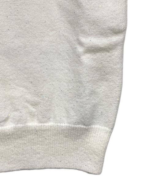 maison de Dolce.（メゾンドドルチェ）maison de Dolce. (メゾンドドルチェ) トゥインクルニット ホワイト サイズ:Fの古着・服飾アイテム