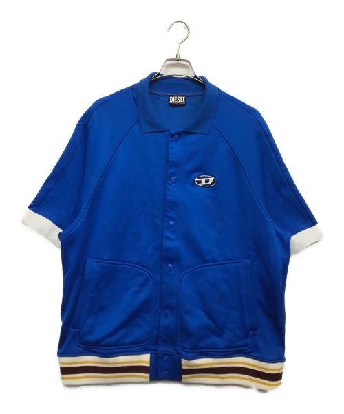 DIESEL（ディーゼル）DIESEL (ディーゼル) ロゴ半袖スウェットシャツ ネイビー サイズ:XLの古着・服飾アイテム