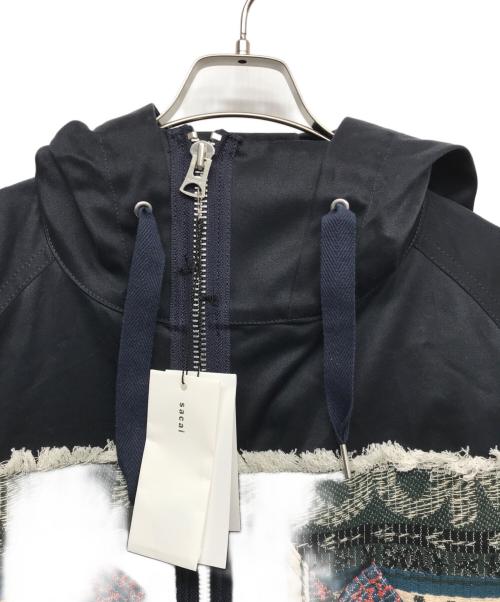 sacai（サカイ）sacai (サカイ) Eric Haze Jacquard Hooded Blouson ネイビー サイズ:1の古着・服飾アイテム