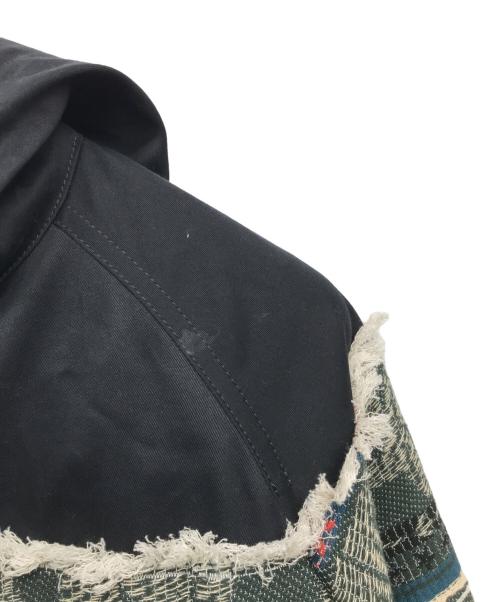 sacai（サカイ）sacai (サカイ) Eric Haze Jacquard Hooded Blouson ネイビー サイズ:1の古着・服飾アイテム