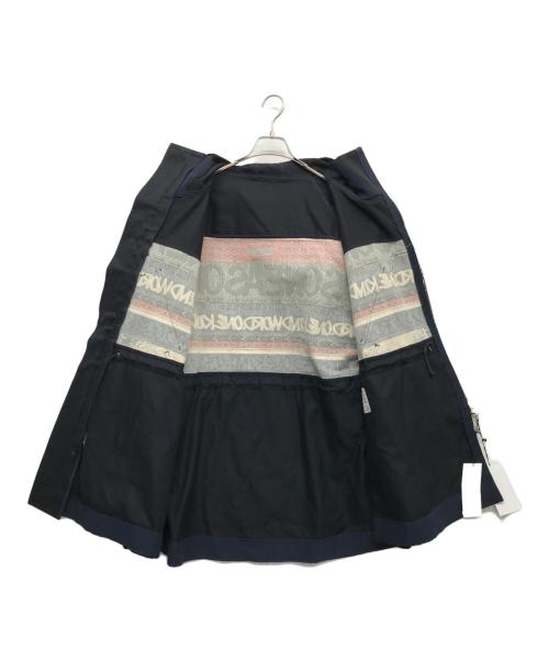sacai（サカイ）sacai (サカイ) Eric Haze Jacquard Hooded Blouson ネイビー サイズ:1の古着・服飾アイテム