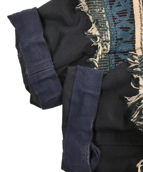 sacai（サカイ）sacai (サカイ) Eric Haze Jacquard Hooded Blouson ネイビー サイズ:1の古着・服飾アイテム