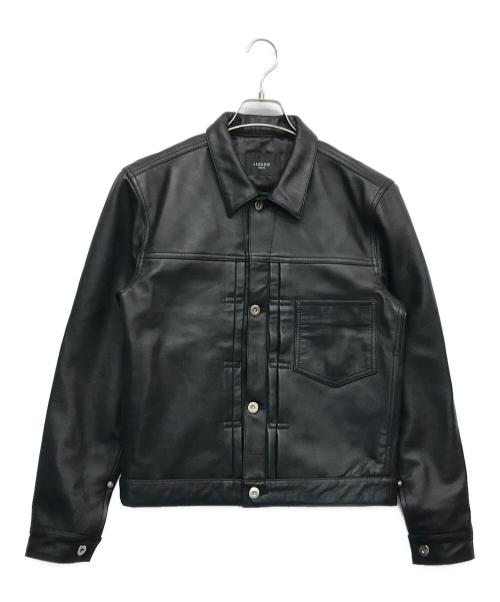 Liugoo Leathers（リューグーレザーズ）LIUGOO LEATHERS (リューグーレザーズ) シープスキンレザージャケット ブラック サイズ:Sの古着・服飾アイテム