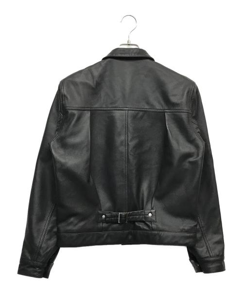 Liugoo Leathers（リューグーレザーズ）LIUGOO LEATHERS (リューグーレザーズ) シープスキンレザージャケット ブラック サイズ:Sの古着・服飾アイテム