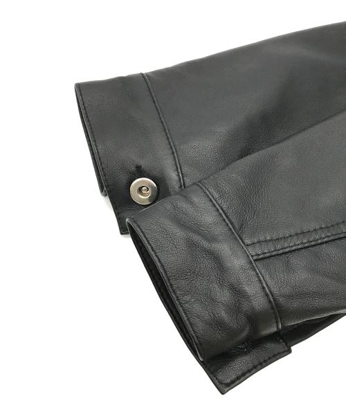 Liugoo Leathers（リューグーレザーズ）LIUGOO LEATHERS (リューグーレザーズ) シープスキンレザージャケット ブラック サイズ:Sの古着・服飾アイテム