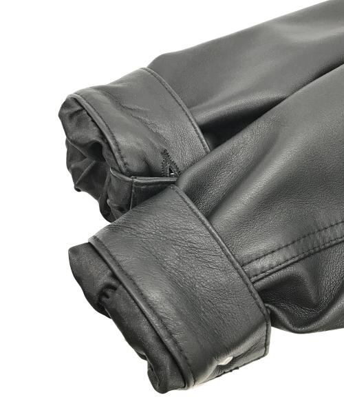 Liugoo Leathers（リューグーレザーズ）LIUGOO LEATHERS (リューグーレザーズ) シープスキンレザージャケット ブラック サイズ:Sの古着・服飾アイテム