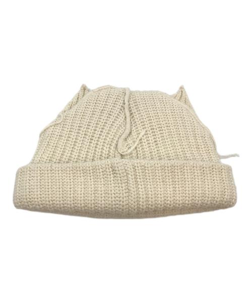CHARLES JEFFREY LOVERBOY（チャールズ ジェフリー ラバーボーイ）Charles Jeffrey LOVERBOY (チャールズ ジェフリー ラバーボーイ) ニット帽 ベージュの古着・服飾アイテム