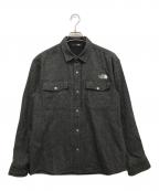 THE NORTH FACEザ ノース フェイス）の古着「Brushwood Wool Shirt」｜グレー