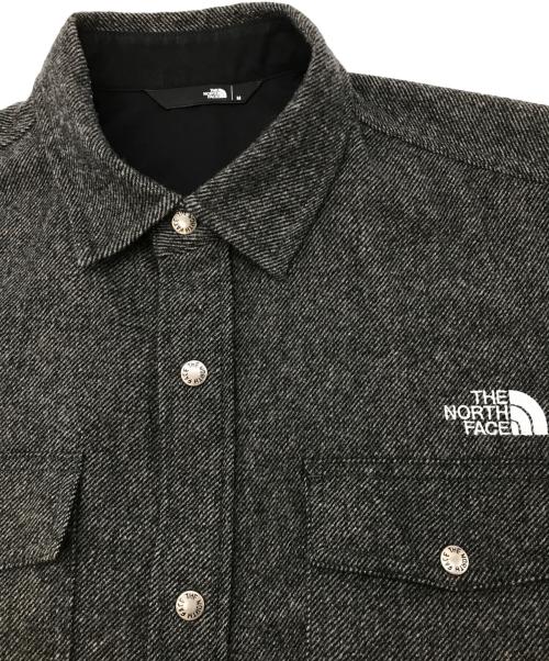 THE NORTH FACE（ザ ノース フェイス）THE NORTH FACE (ザ ノース フェイス) Brushwood Wool Shirt グレー サイズ:Mの古着・服飾アイテム