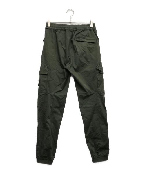 STONE ISLAND（ストーンアイランド）STONE ISLAND (ストーンアイランド) ガーメントダイ シャーリング テーパード ジョガー パンツカーゴパンツ カーキ サイズ:W28の古着・服飾アイテム