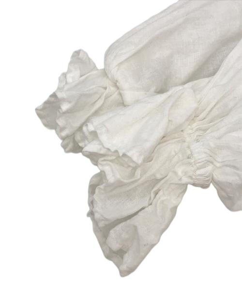 nest Robe（ネストローブ）nest Robe (ネストローブ) キャンディスリーブ2wayボレロブラウス ホワイト サイズ:Fの古着・服飾アイテム