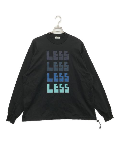 CLESSTE（クレスト）CLESSTE (クレスト) LESS MASSIVE L/S T-SHIRT WITH DRAWSTRINGS ブラック サイズ:1の古着・服飾アイテム