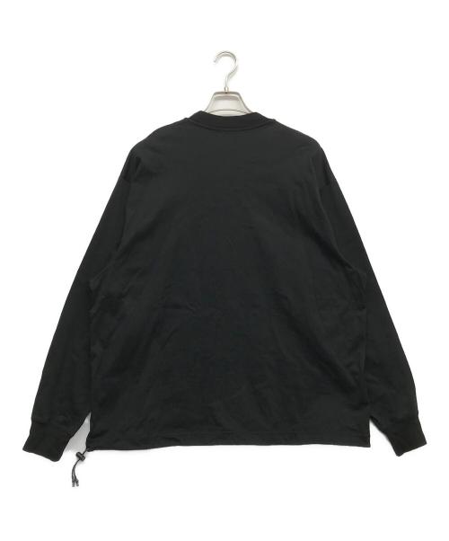 CLESSTE（クレスト）CLESSTE (クレスト) LESS MASSIVE L/S T-SHIRT WITH DRAWSTRINGS ブラック サイズ:1の古着・服飾アイテム